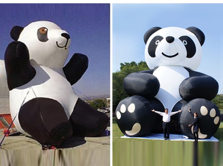 肥东充气熊猫展示