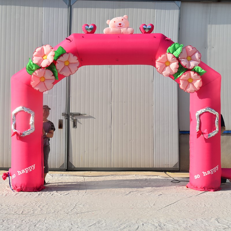 肥东粉色婚礼拱门